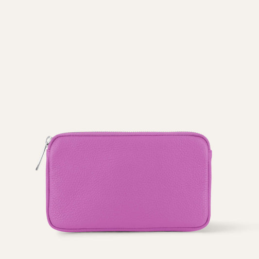 Millie Clutch Bag | Purple Rose with Silver hardware