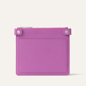 Mini S Insert | Purple Rose with Silver hardware