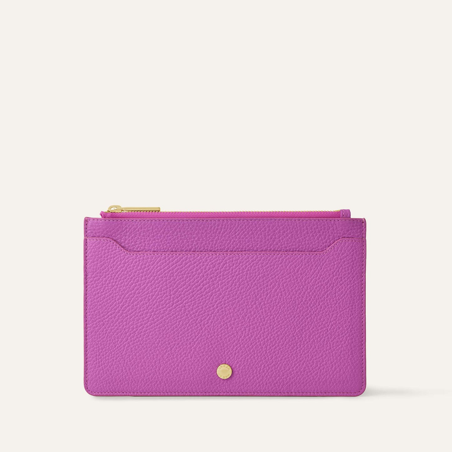 Voyager Pouch | Purple Rose with Gold hardware