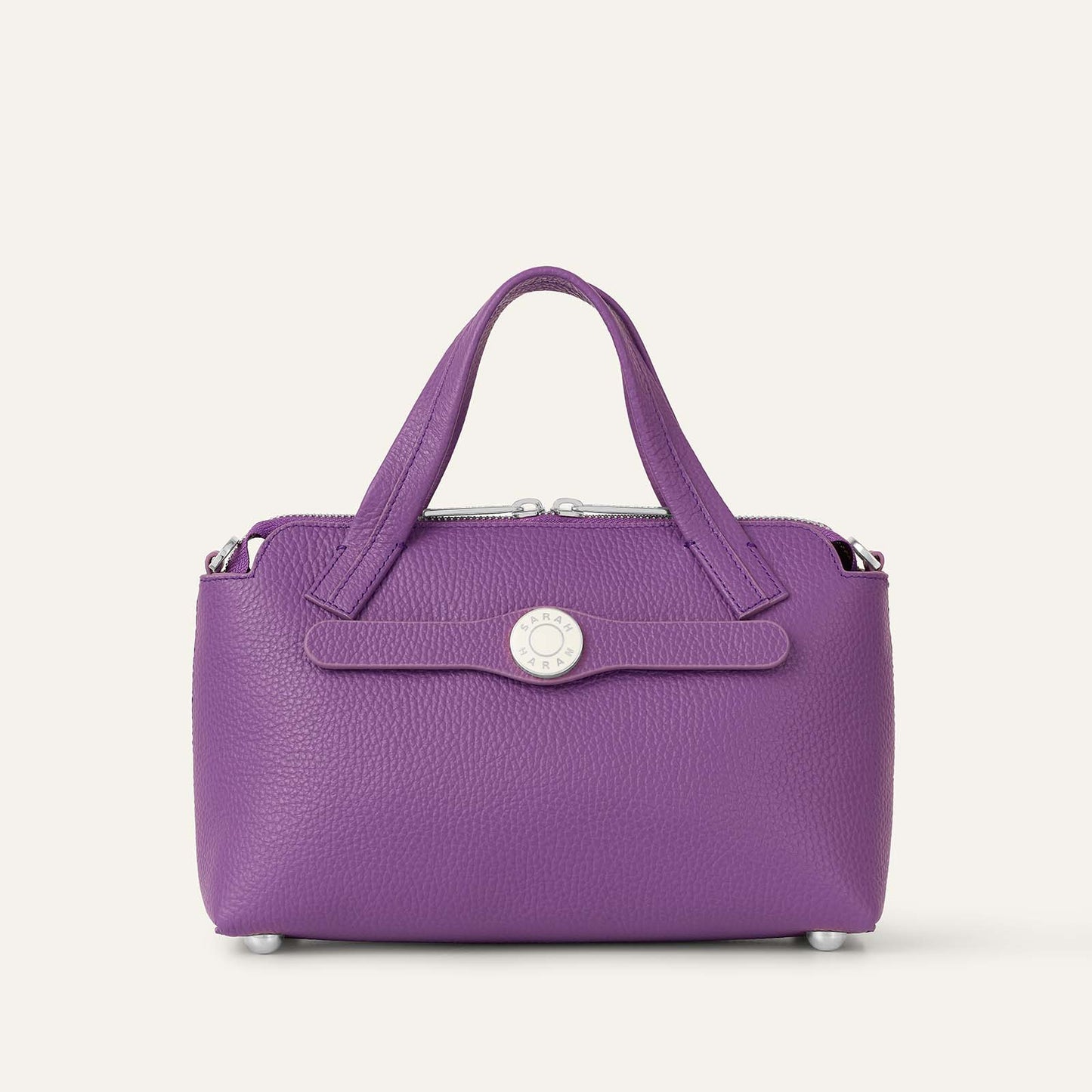 Mini J | Purple with Silver hardware
