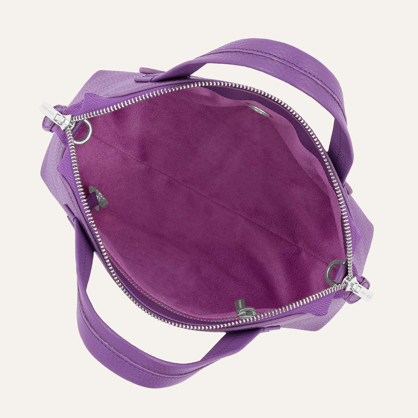 Mini J | Purple with Silver hardware