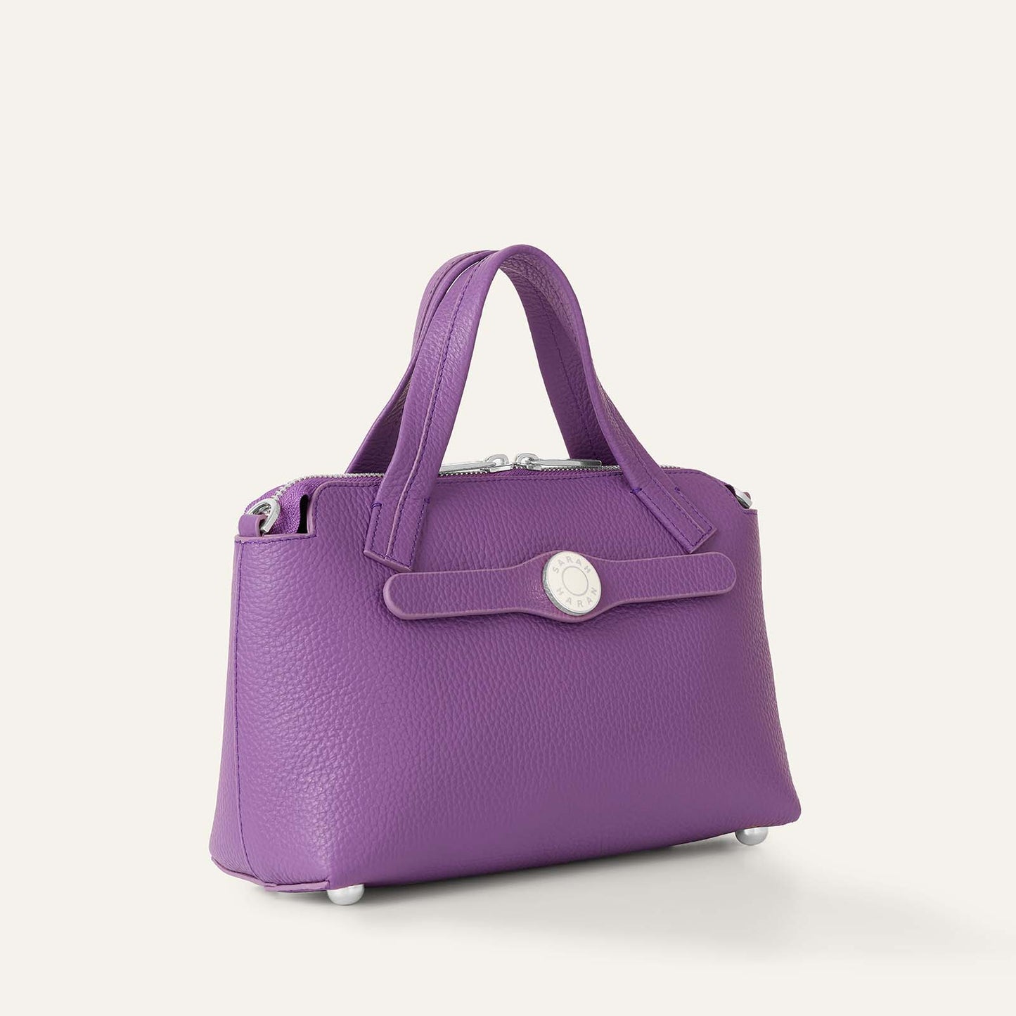 Mini J | Purple with Silver hardware