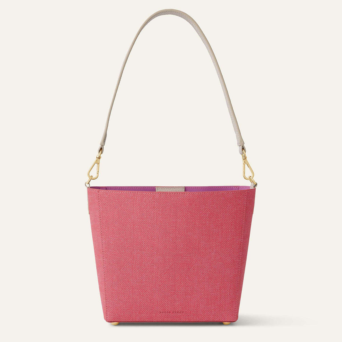 Red with Porcelain Sarah Haran Mini S with Gold hardware | Back R029 G