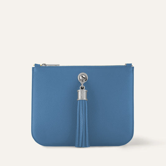 Ivy | Retro Blue with Silver hardware