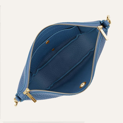 Tansy Sling | Retro Blue with Gold hardware