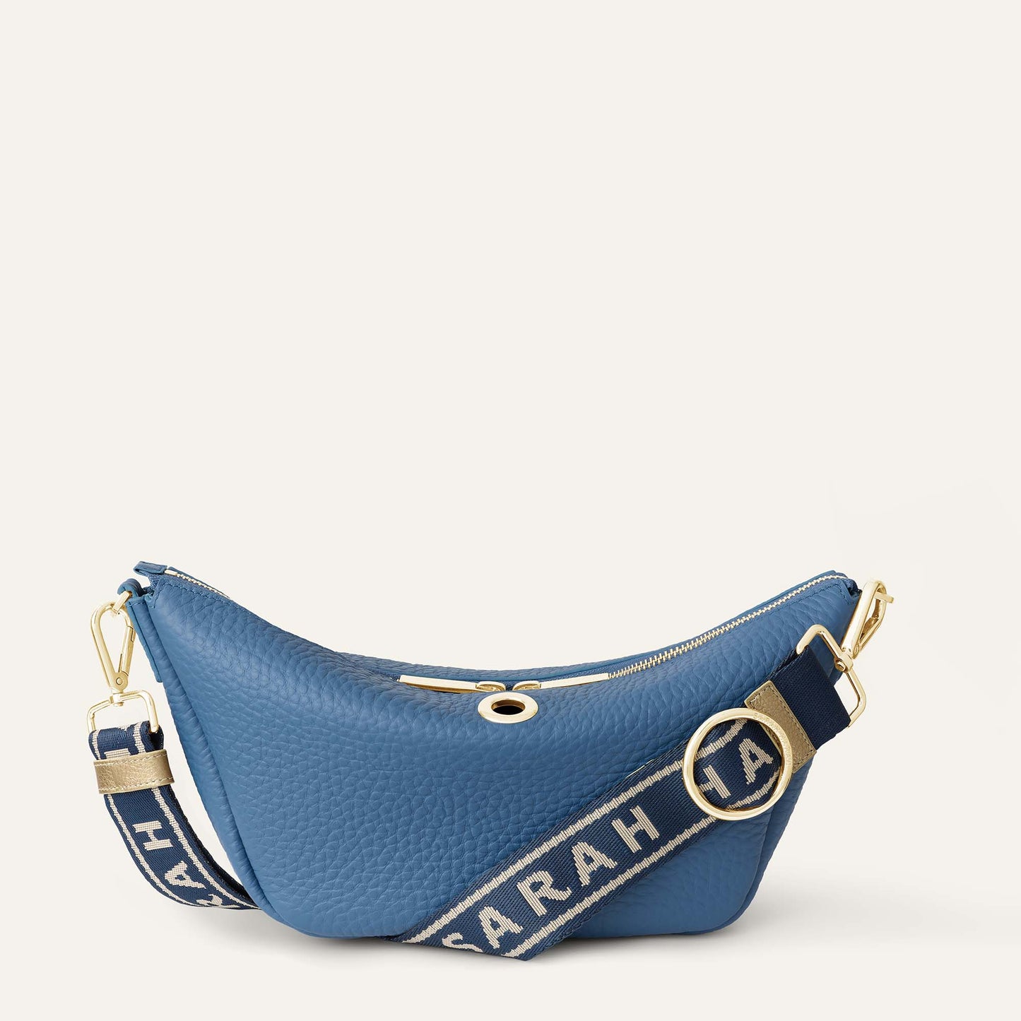 Tansy Sling | Retro Blue with Gold hardware