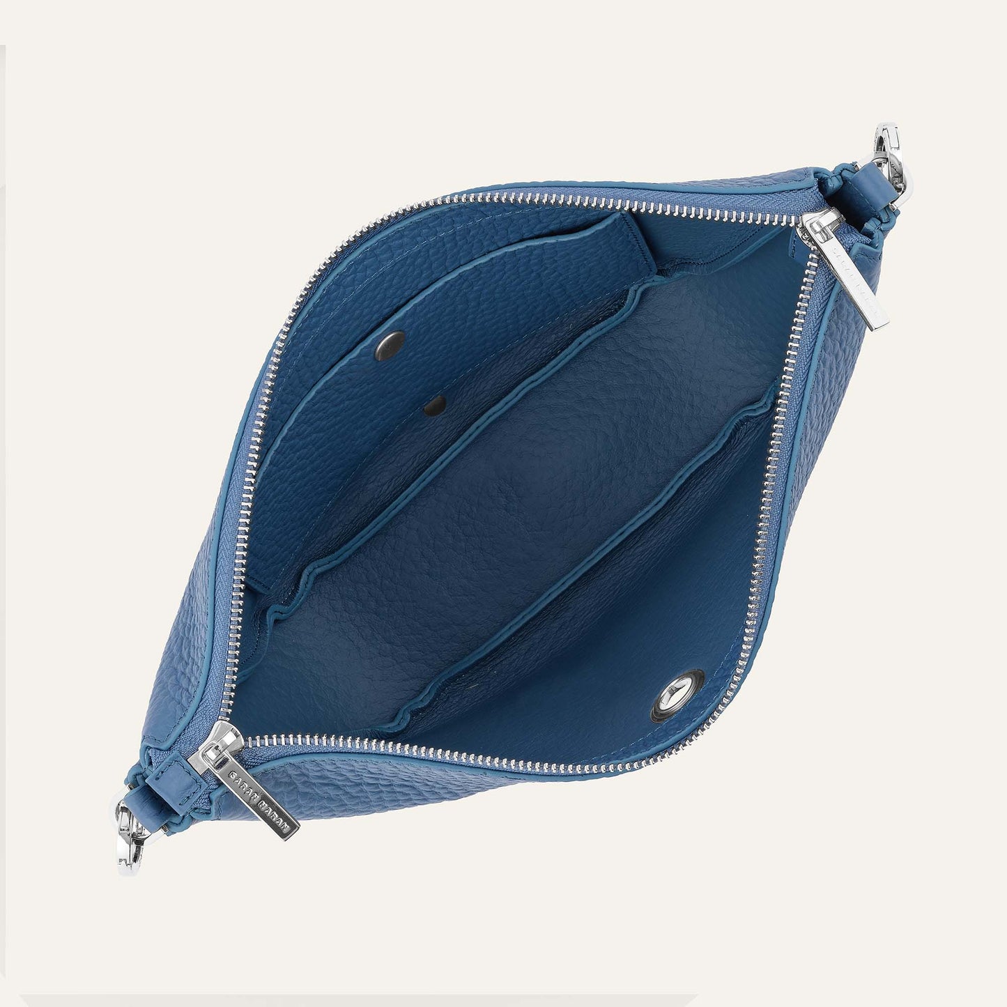 Tansy Sling | Retro Blue with Silver hardware
