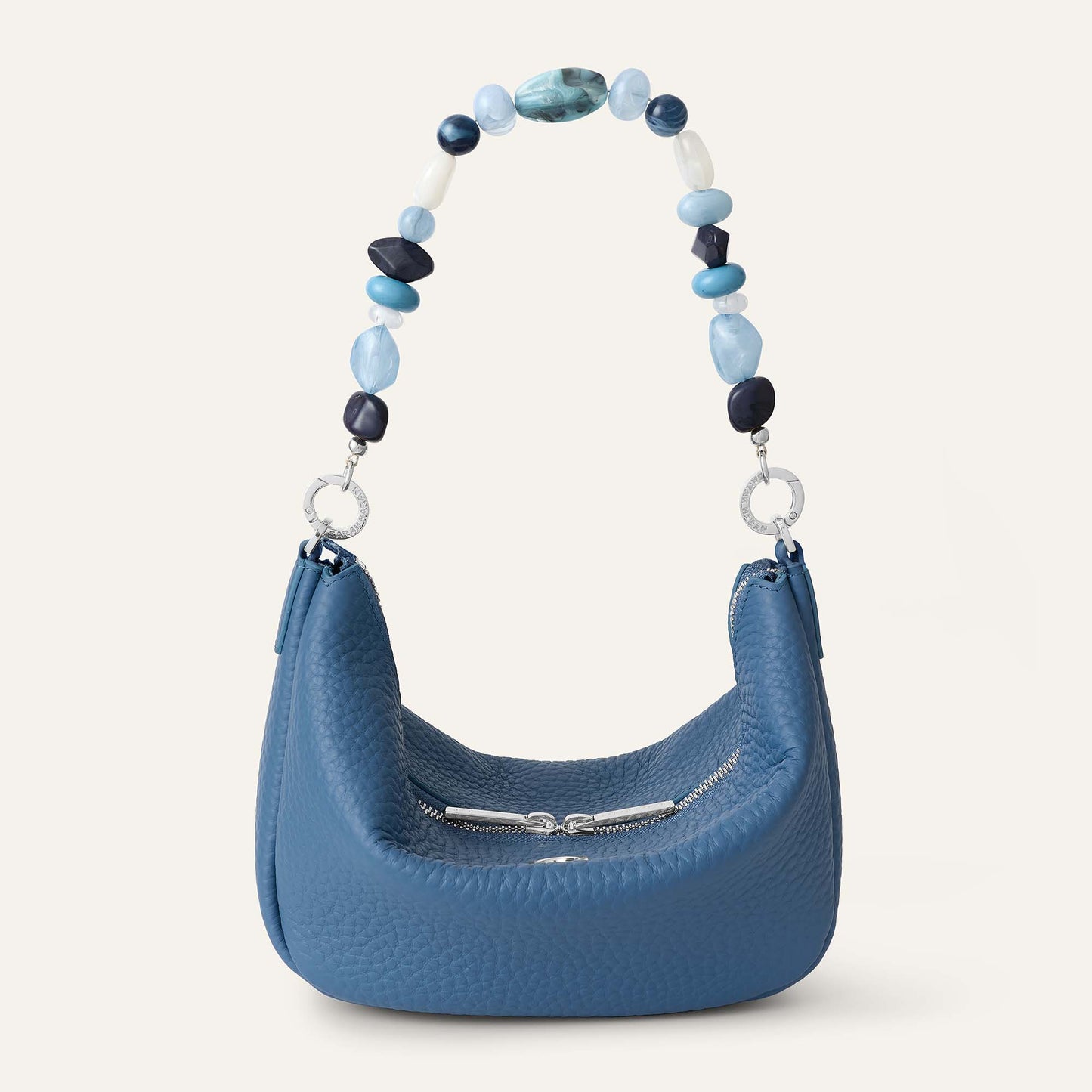 Tansy Sling | Retro Blue with Silver hardware
