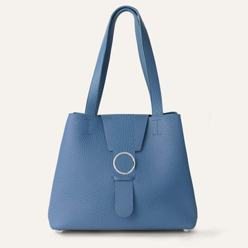 Gardenia Tote | Retro Blue Bicouture with Silver hardware