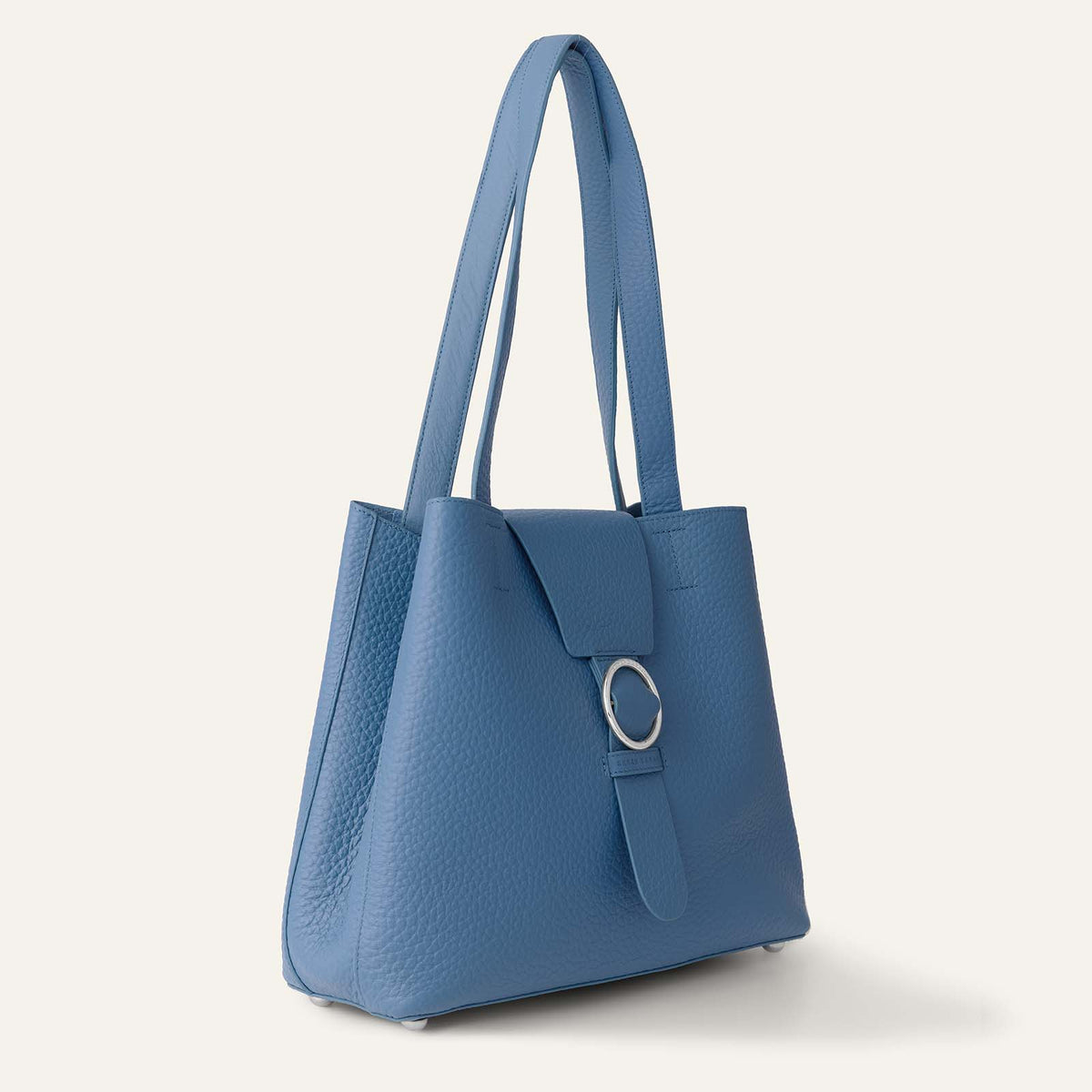 Gardenia Tote | Retro Blue Bicouture with Silver hardware