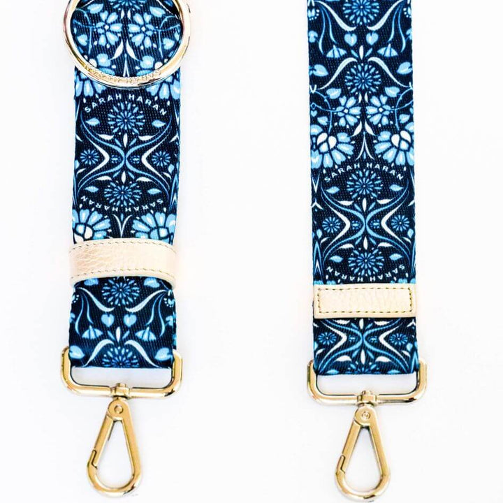 River Strap-Restyle Accessories-Sarah Haran Accessories-Gold-Blue Daisy-Sarah Haran Accessories