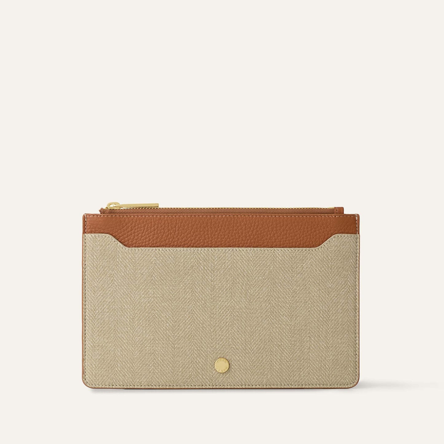 Voyager Pouch | Sand Tan with Gold hardware