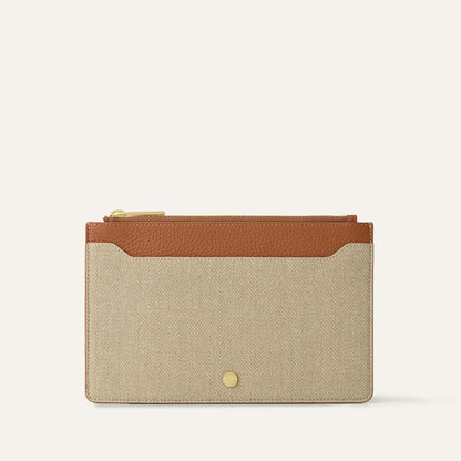 Voyager Pouch | Sand Tan with Gold hardware