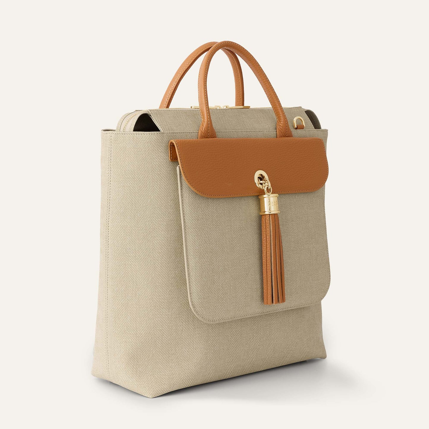 Poppy Backpack | Sand Tan with Gold hardware