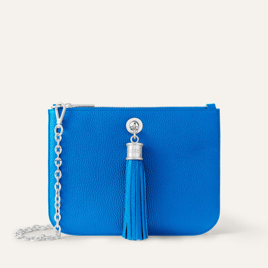 Ivy | Sapphire with Silver hardware