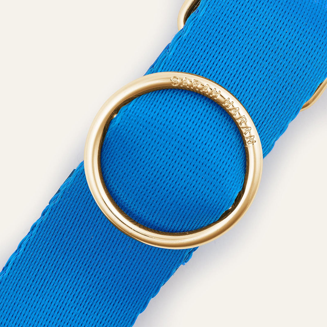 Sapphire Sarah Haran River Strap with Gold hardware detail | U82-G