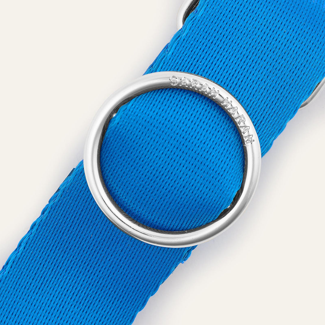 Sapphire Sarah Haran River Strap with Silver hardware detail | U82-S