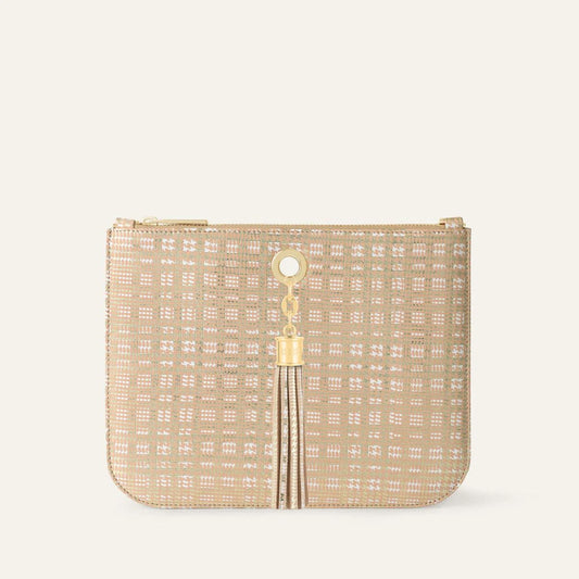 Ivy | Plaid Gold with Gold hardware