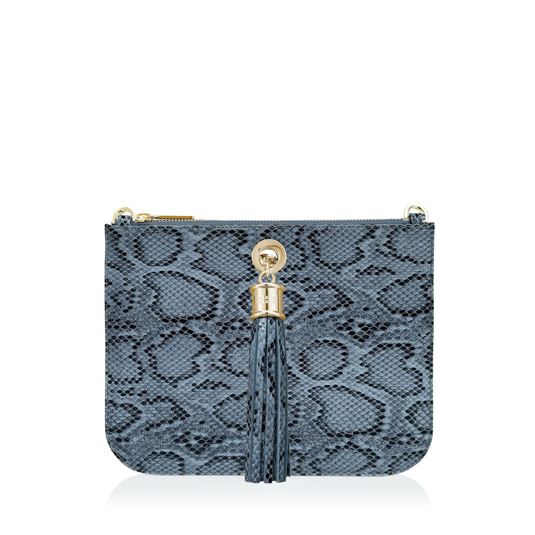 Blue Python Ivy - Limited Edition - Sale with Gold hardware front 1 | U39-G