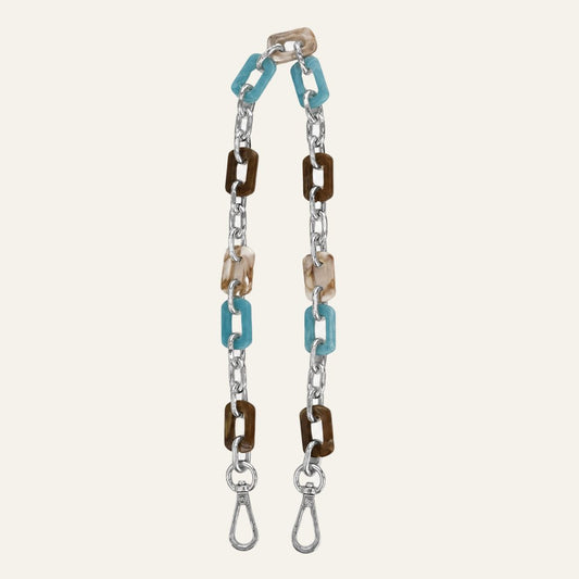 Nova Strap | Chocolate Mix with Silver hardware
