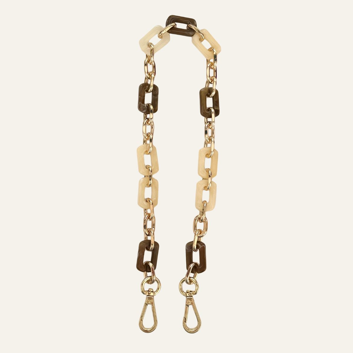 Nova Strap | Cream Mix with Gold hardware