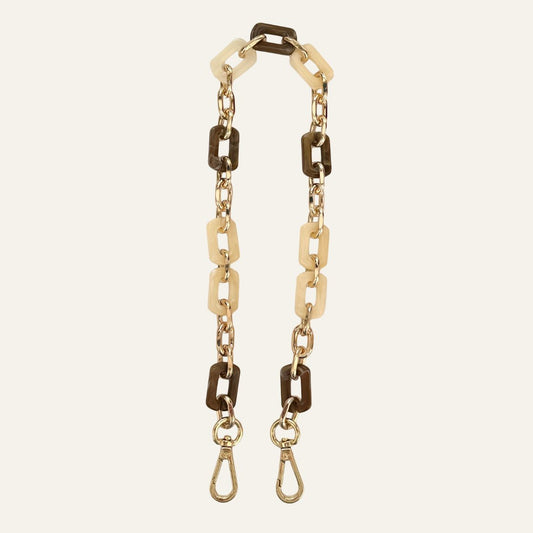 Nova Strap | Cream Mix with Gold hardware