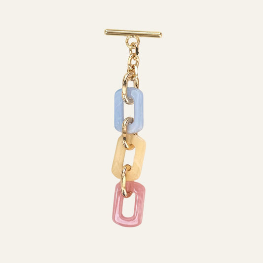Nova Tassel | Pastel Mix with Gold hardware