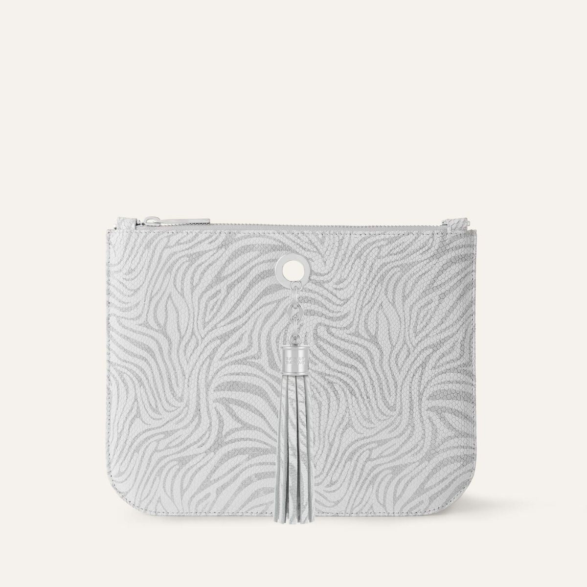 Ivy | Pearl Waves with Silver hardware