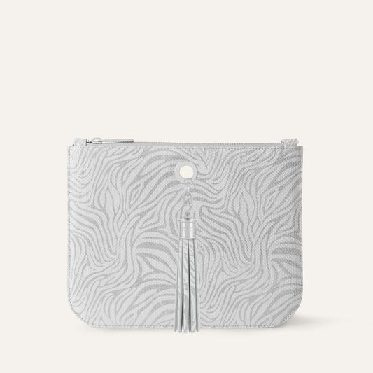 Ivy | Pearl Waves with Silver hardware