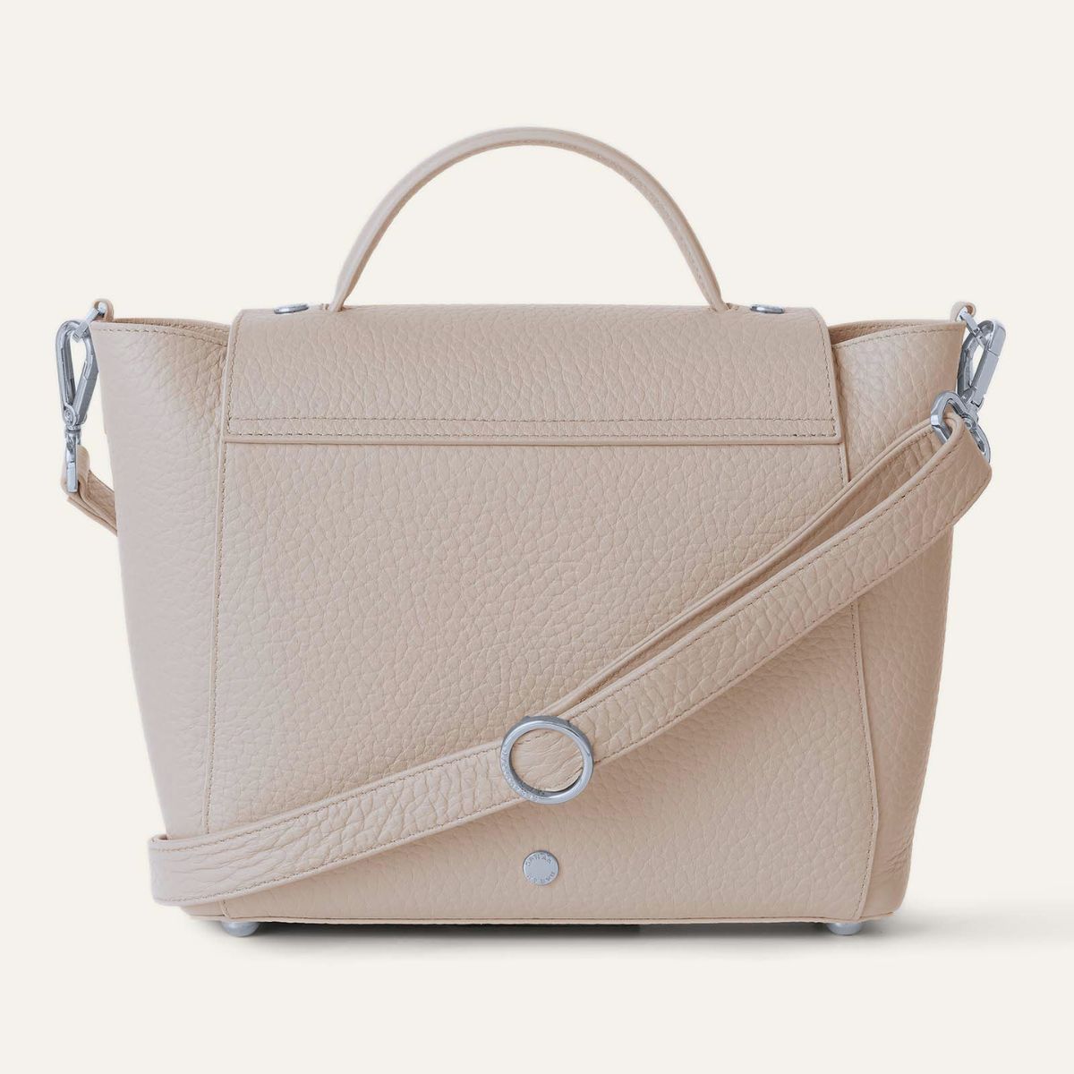 Tansy Top Handle | Nude with Silver hardware