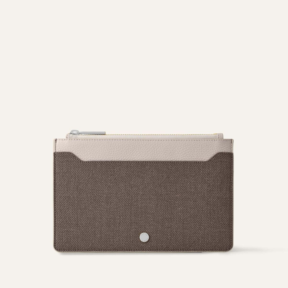 Voyager Pouch | Chestnut Porcelain with Silver hardware