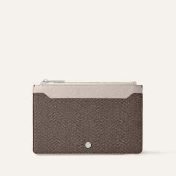 Voyager Pouch | Chestnut Porcelain with Silver hardware