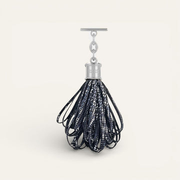 Lantern Tassel | Plaid Dreams with Silver hardware