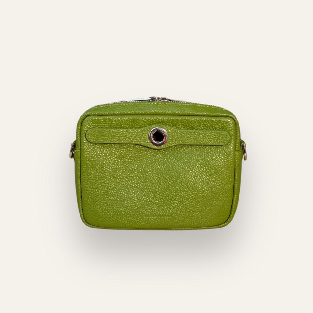 Preloved Millie Crossbody | Chartreuse with Silver hardware