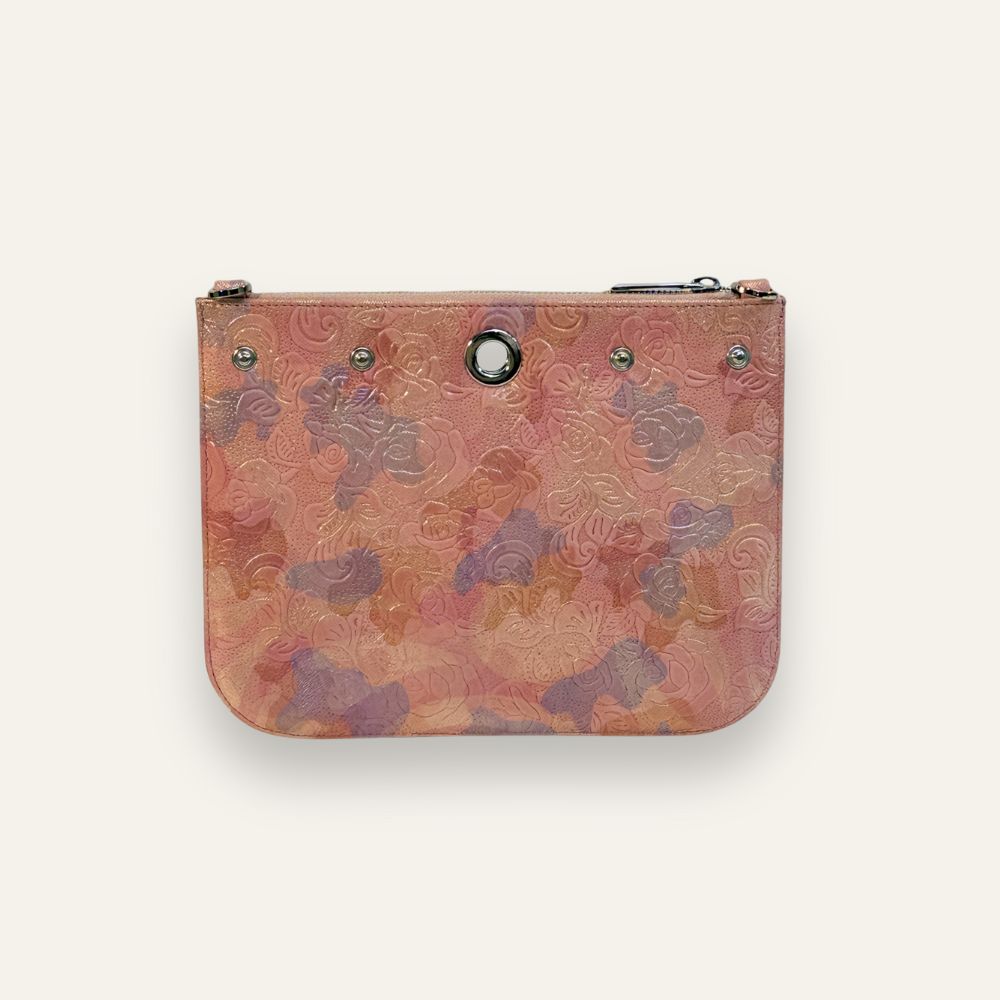 Preloved Ivy Clutch | Garden of Roses with Silver hardware