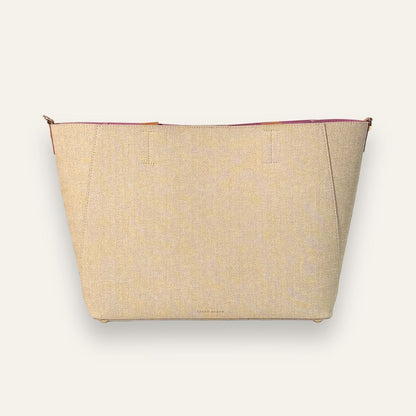 Preloved Sarah Tote | Sand Tan with Gold hardware