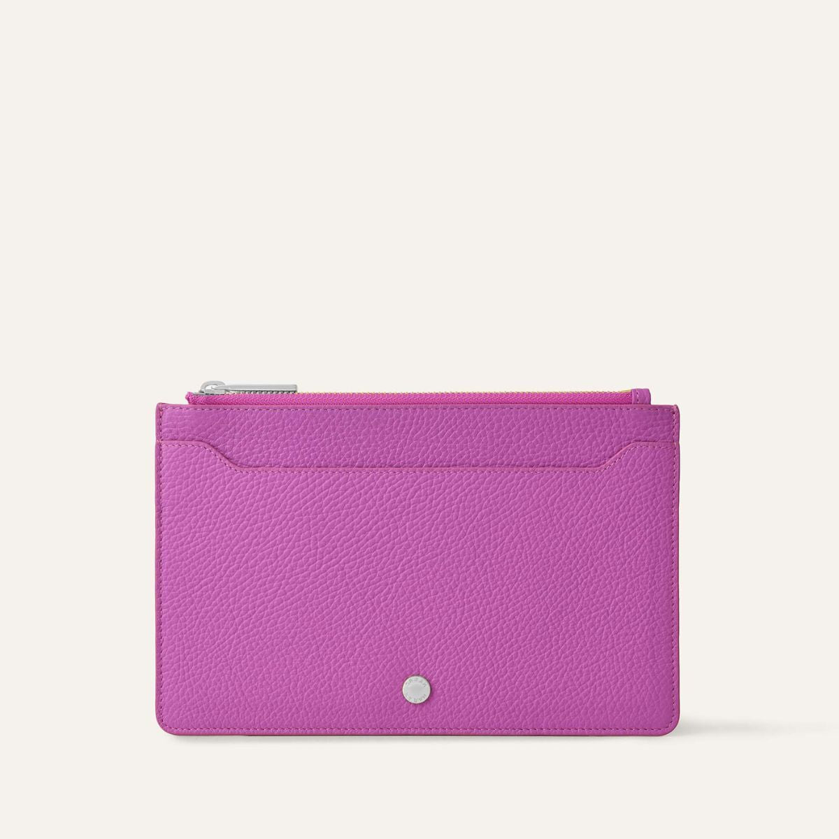 Voyager Pouch | Purple Rose with Silver hardware