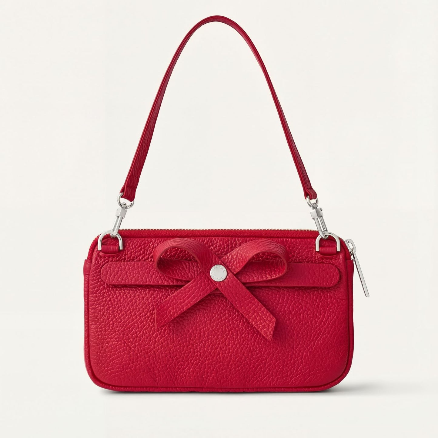 Complimentary Bag | Red Exotic Pillarbox Red with Silver hardware