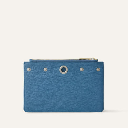 Voyager Pouch | Blue Denim Retro Blue with Silver hardware