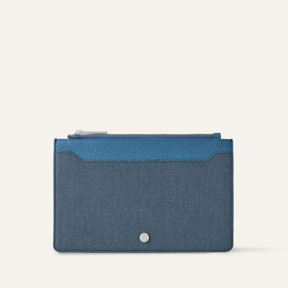 Voyager Pouch | Blue Denim Retro Blue with Silver hardware