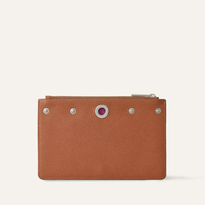 Voyager Pouch | Sand Tan with Silver hardware