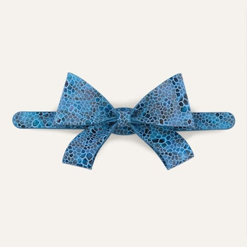 Bijoux Bow Classic | Blue Mosaic with Gold hardware