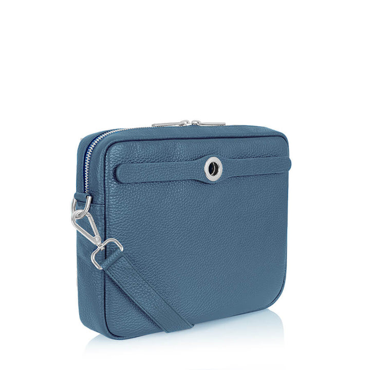 Bluebell Sarah Haran Mia Crossbody with Silver hardware side 1 | U03-S