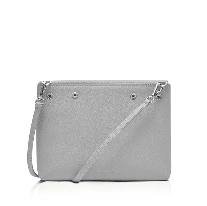 Aluminium Sarah Haran Jasmine Crossbody Sale with Silver hardware back | A05-S