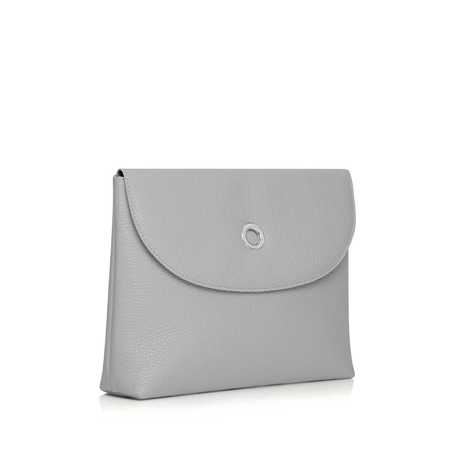 Aluminium Sarah Haran Jasmine Crossbody Sale with Silver hardware side 1 | A05-S