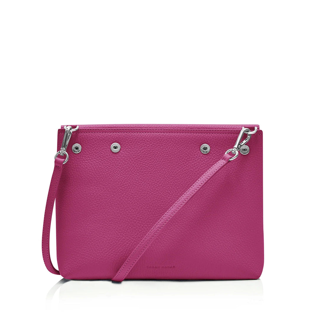 Berry Sarah Haran Jasmine Crossbody Sale with Silver hardware back | P17-S