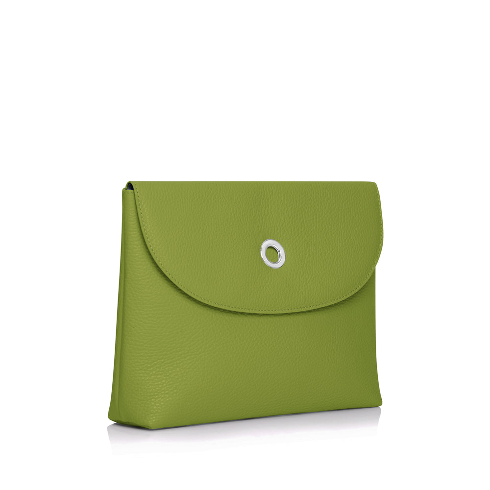 Jasmine Crossbody - Adjustable Strap-Handbag-Sarah Haran Accessories-Silver-Chartreuse-Sarah Haran Accessories