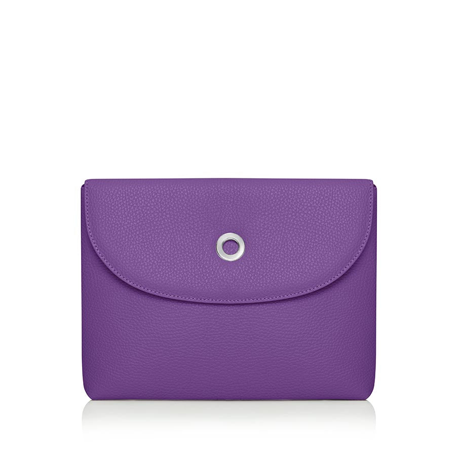 Jasmine Purple Sarah Haran Jasmine Crossbody with Silver hardware front 1 | RO6-S