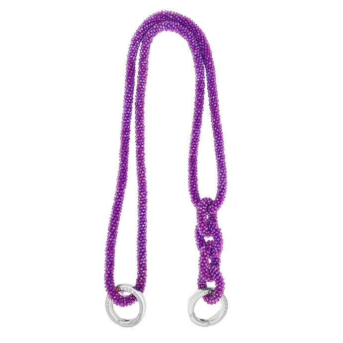 kings knot strap purple sparkle