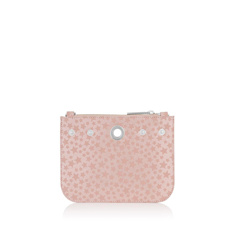 pink star Lily Mini Bag silver